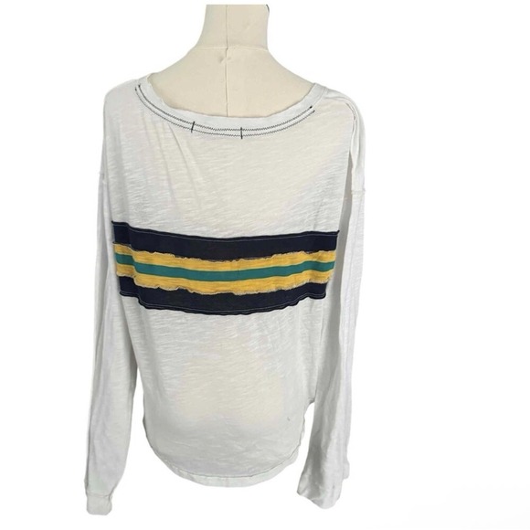 We The Free Ziggy Retro Crop‎ Stripe Long Sleeve Tee Size Med - Picture 9 of 13